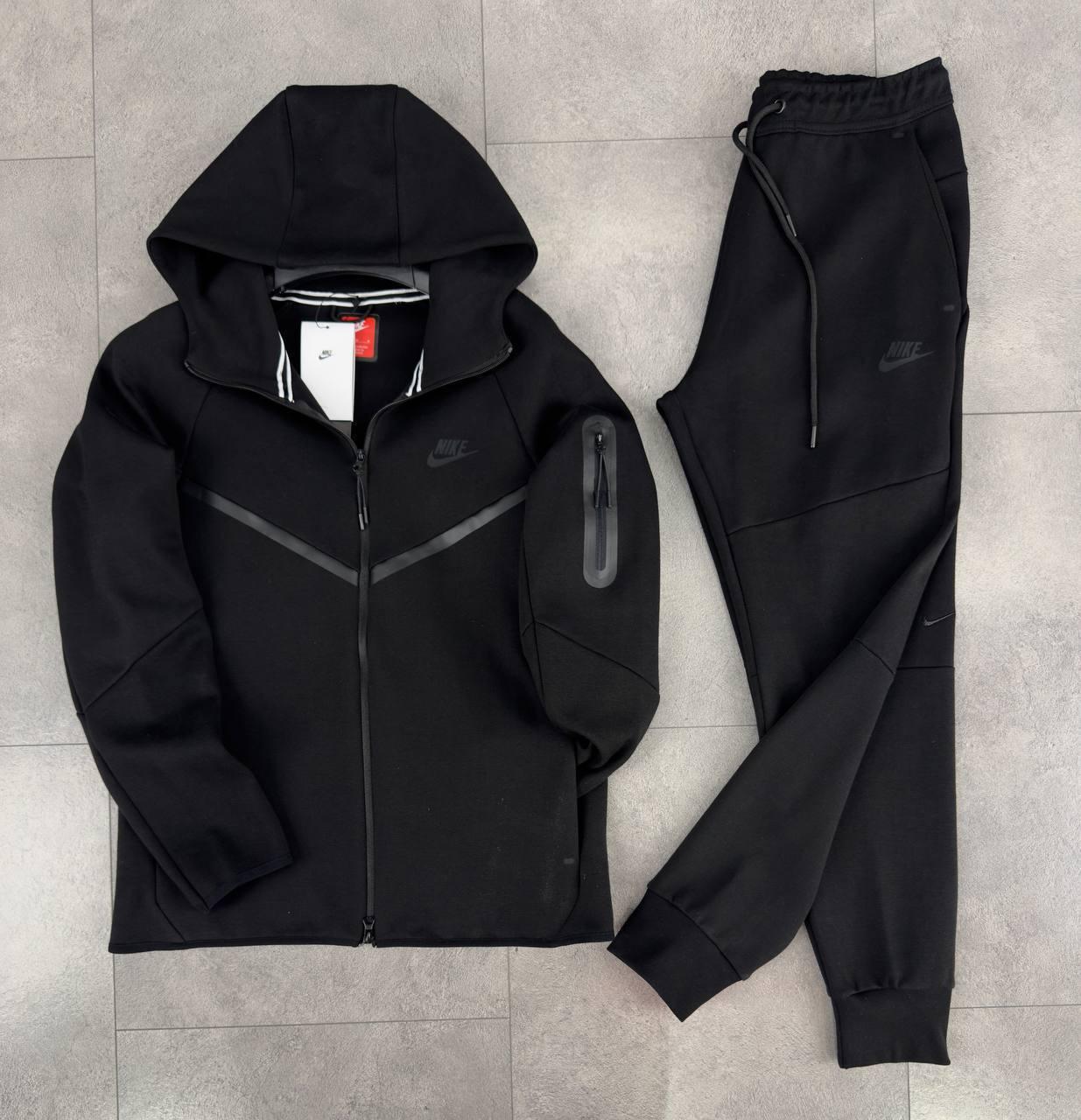 Nike Tech Fleece Чорний, фото 1