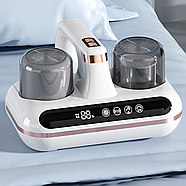 Ручний акумуляторний пилосос для матраців та килимів з УФ-стерилізацією та HEPA-фільтром Білий, фото 5