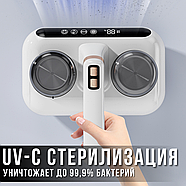 Ручний акумуляторний пилосос для матраців та килимів з УФ-стерилізацією та HEPA-фільтром Білий, фото 8