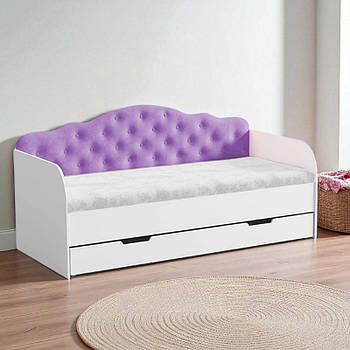 Ліжко Софія, односпальне ліжко з ящиком Sofia на ламелях КОМПЛЕКТ