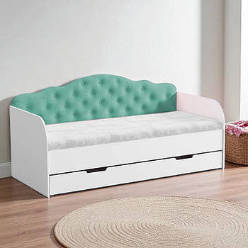 Ліжко Софія, односпальне ліжко з ящиком Sofia на ламелях КОМПЛЕКТ