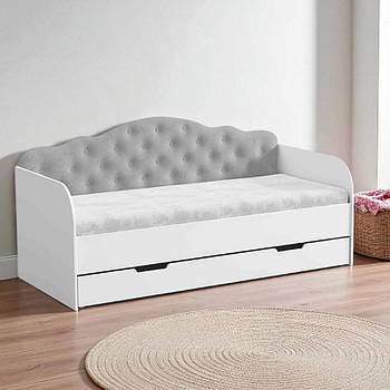 Ліжко Софія, односпальне ліжко з ящиком Sofia на ламелях КОМПЛЕКТ