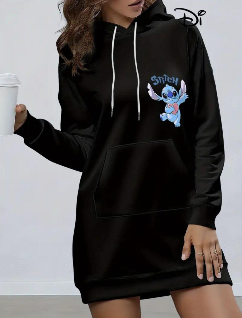 Тепла жіноча сукня зі Стічем, фото 1