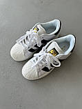 Кросівки жіночі Адідас Adidas Superstar 2W White Black Plarform IF3001, фото 3