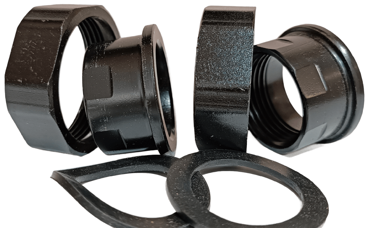 Гайки + прокладки для циркуляційного насоса D 25 (1 1/2" х 1")