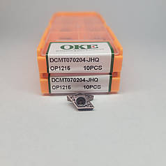 DCMT070204-JHQ OP1215 OKE (Нержавіюча сталь) Твердосплавна пластина