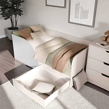 Ліжко Токіо на ламелях з шухлядою для білизни