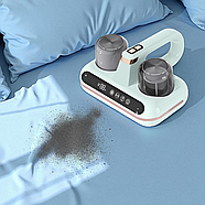 Ручний акумуляторний пилосос для матраців та килимів з УФ-стерилізацією та HEPA-фільтром Зелений, фото 9