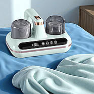 Ручний акумуляторний пилосос для матраців та килимів з УФ-стерилізацією та HEPA-фільтром Зелений, фото 3