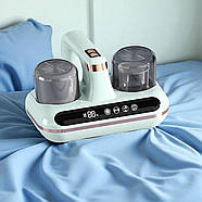 Ручний акумуляторний пилосос для матраців та килимів з УФ-стерилізацією та HEPA-фільтром Зелений, фото 5