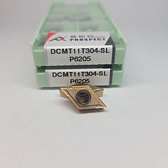 DCMT11T304-SL P6205 PROSPECT (Сталь, Нержавіюча сталь) Твердосплавна пластина