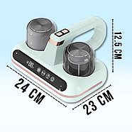 Ручний акумуляторний пилосос для матраців та килимів з УФ-стерилізацією та HEPA-фільтром Зелений, фото 10