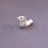 Косинець різьбовий нержавіючий DN10 (3/8") зовнішня-внутрішня різьби BSPP, н/ж сталь AISI304, 90°, Class 150, фото 3