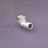 Косинець різьбовий нержавіючий DN10 (3/8") зовнішня-внутрішня різьби BSPP, н/ж сталь AISI304, 90°, Class 150, фото 7