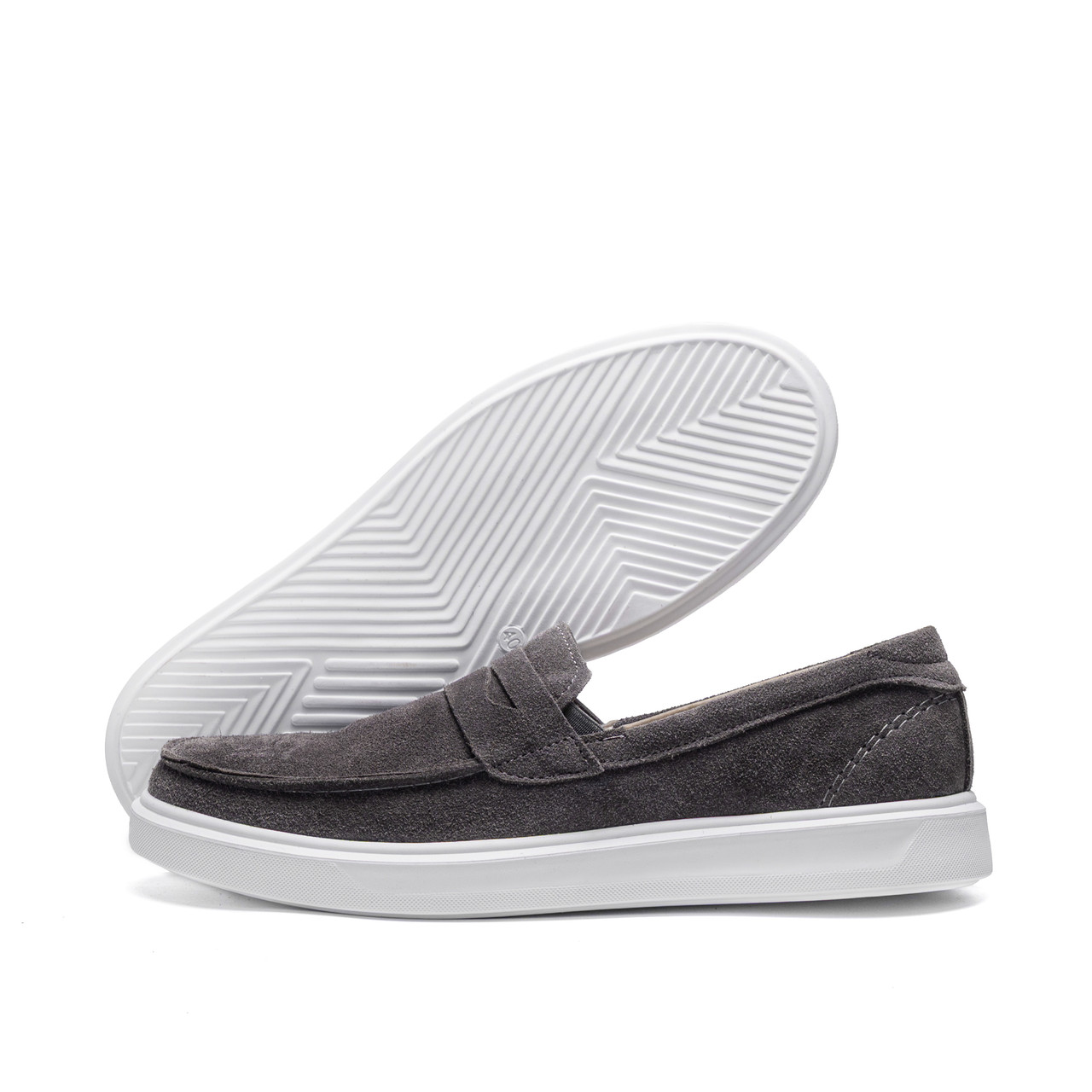 Чоловічі шкіряні лофери Urban Style Grey