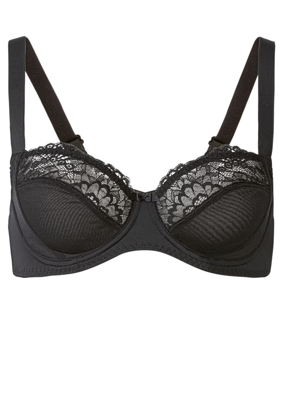 Бюстгальтер жіночий  з мереживом чорний
