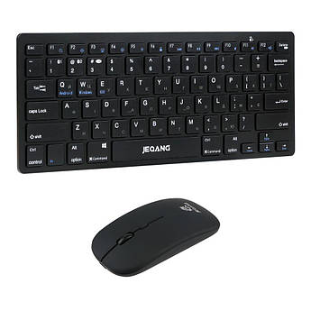 Набір бездротовий JEQANG клавіатура та миша Bluetooth/2.4GHz JB-326  Black