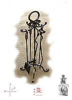 Набір для каміна на підставці