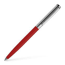 Ручка кулькова OttoHutt серії Design 01 Ballpoint Pen Frosted Red Ruthenium, корпус червоний, 941104