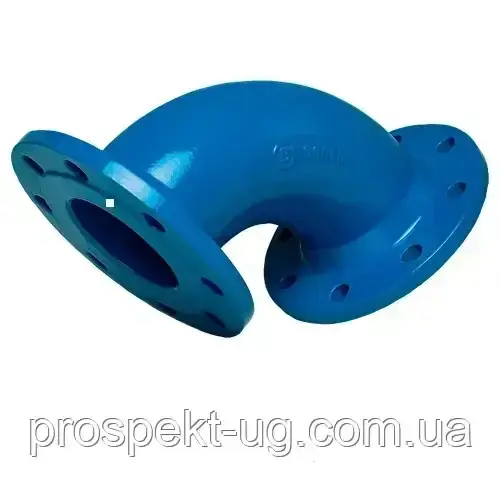 Коліно Ду50х90° чавунне фланцеве Blucast, фото 1