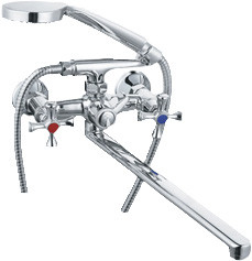 Змішувач для ванни, вентильний, плоский гусак, хром MILLZ, MZX I6-C027