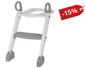 Дитячий горщик з драбинкою FreeON White-Grey