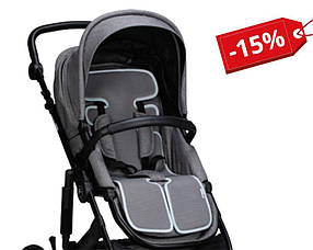 Підкладка для коляски та автокрісла FreeON grey-white