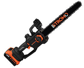 Акумуляторна ланцюгова пила Stromo AAS40 (1 шина 1 ланцюг 30 см) 2 АКБ 20В 3Аг