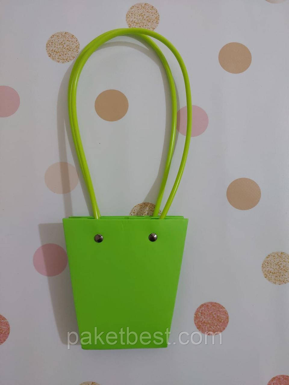 Пакет для квітів (S)12,8 см Салатний(10 шт/уп)