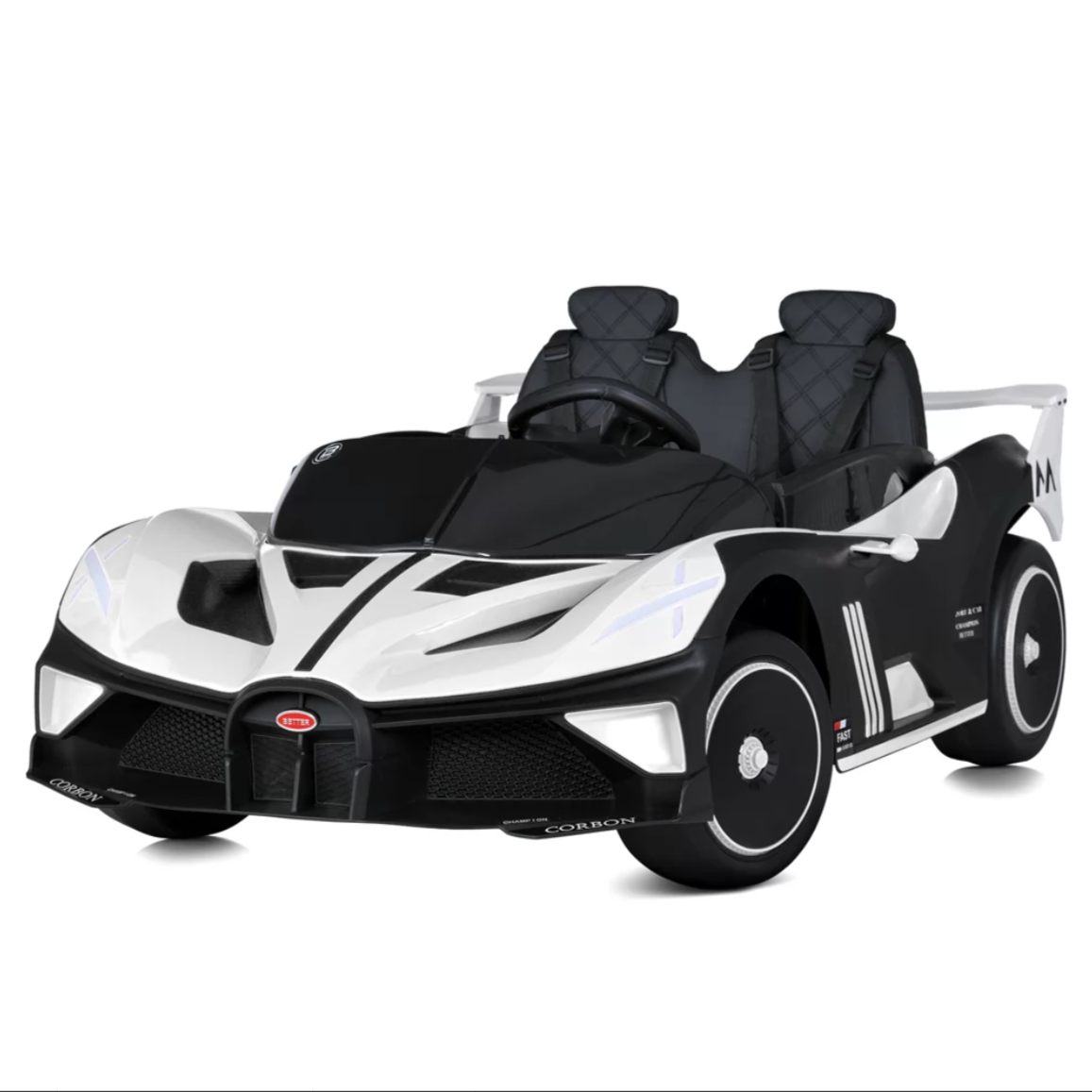 Дитячий електромобіль Bugatti M 5053EBLR-1 білий, фото 1