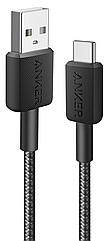 Кабель Anker 322 USB-A to USB-C - 1.8m Nylon Black