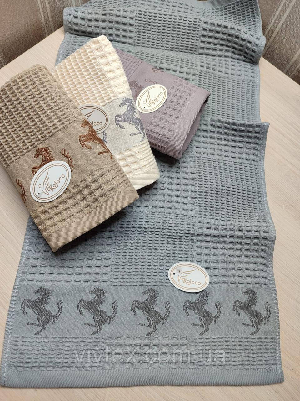 Рушник кухонний вафелька 35х70 паковання 12 шт., фото 1