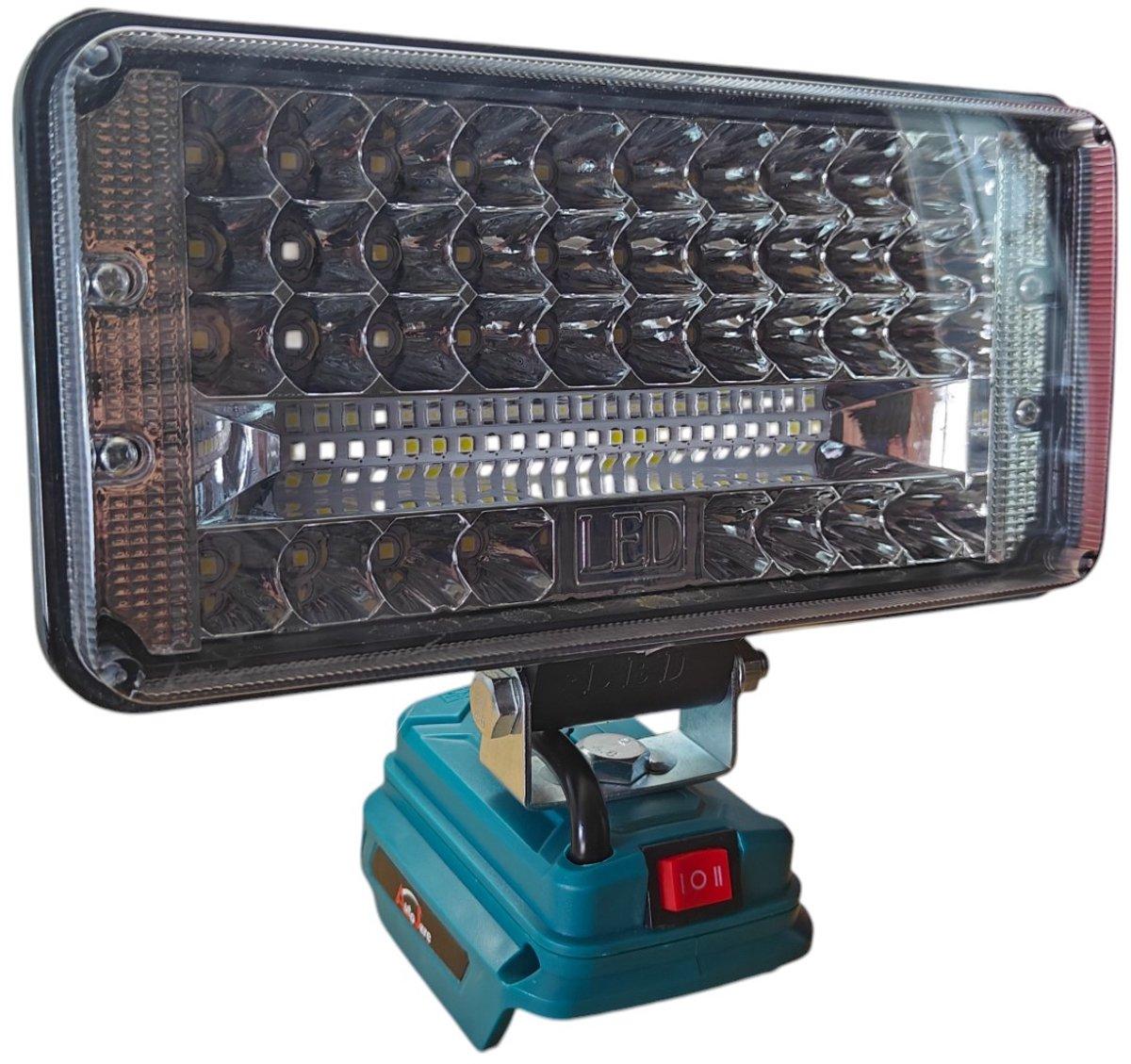 Акумуляторний прожектор LED 7" 90 Вт, 120°, для батарей 18V/20V Li-Ion (без АКБ)