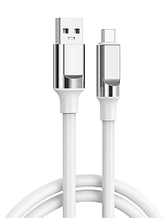 Кабель XO NB251 Liquid Silicone Rubber USB-A to Type-C - 6A - 1m White