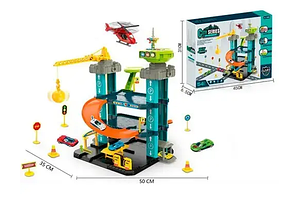 Дитячий паркінг P3088, багаторівневий гараж, 54 деталі, фото 2