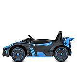 Дитячий електромобіль Bugatti M 5053EBLR-4 синій, фото 3