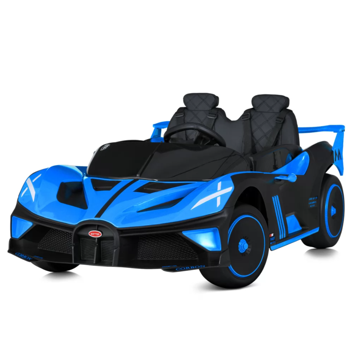 Дитячий електромобіль Bugatti M 5053EBLR-4 синій, фото 1