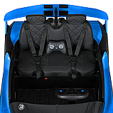 Дитячий електромобіль Bugatti M 5053EBLR-4 синій, фото 6