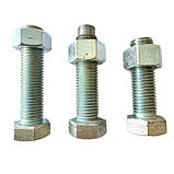 Болти М24 кріплення валу навішування (квадрату) до рами плуга ПЛН-3,35 комплект, фото 2