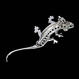 Брошка. Натуральний смарагд і сапфір. Срібло 925., фото 2