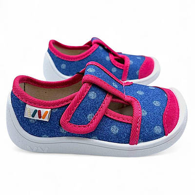 Дитячі текстильні тапочки (бирфути) для дівчинки Weestep 25-32р