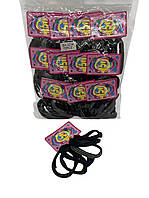 Безшовні резинки темні у смужку 72 шт.