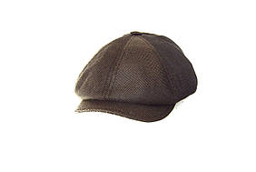 Кепка восьмиклінка хуліганка літня коричнева  DAVANI 73011