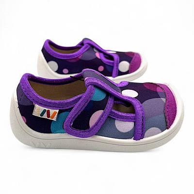 Дитячі текстильні тапочки (бирфути) для дівчинки Weestep 31р 32р