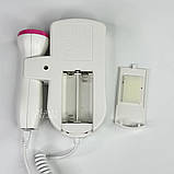 Доплер фетальний ультразвуковий для вагітних 3 МГц з РК-дисплеєм, монітор серцевого ритму плода, JSL-T501-White/Roze, фото 10