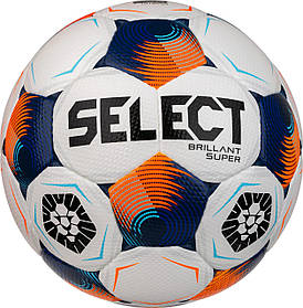 М'яч футбольний SELECT BRILLANT SUPER UKRAINE FIFA білий, синій Унісекс 5