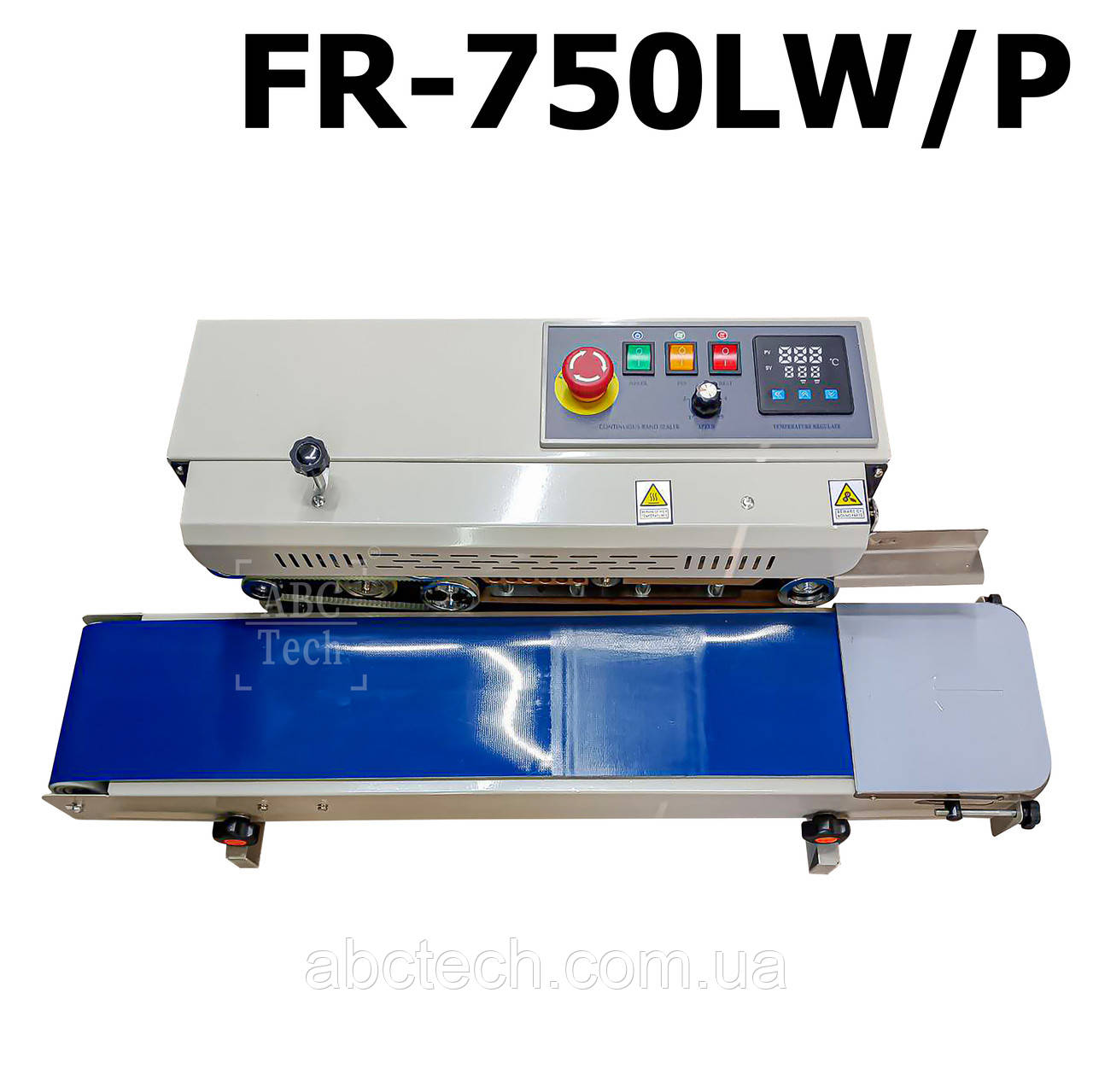 Роликовий запайщик для пакетів FR-750LW/P Вертикальний конвеєрний пайчик пакетів 70 см Плоский шов 10 мм, фото 1