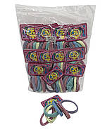 Безшовні резинки світлі у смужку 72 шт.