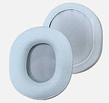 Амбушури Audio Technica ATH M50x ATH M40x ATH M20x MSR7 Матеріал Білі тканинні, фото 9