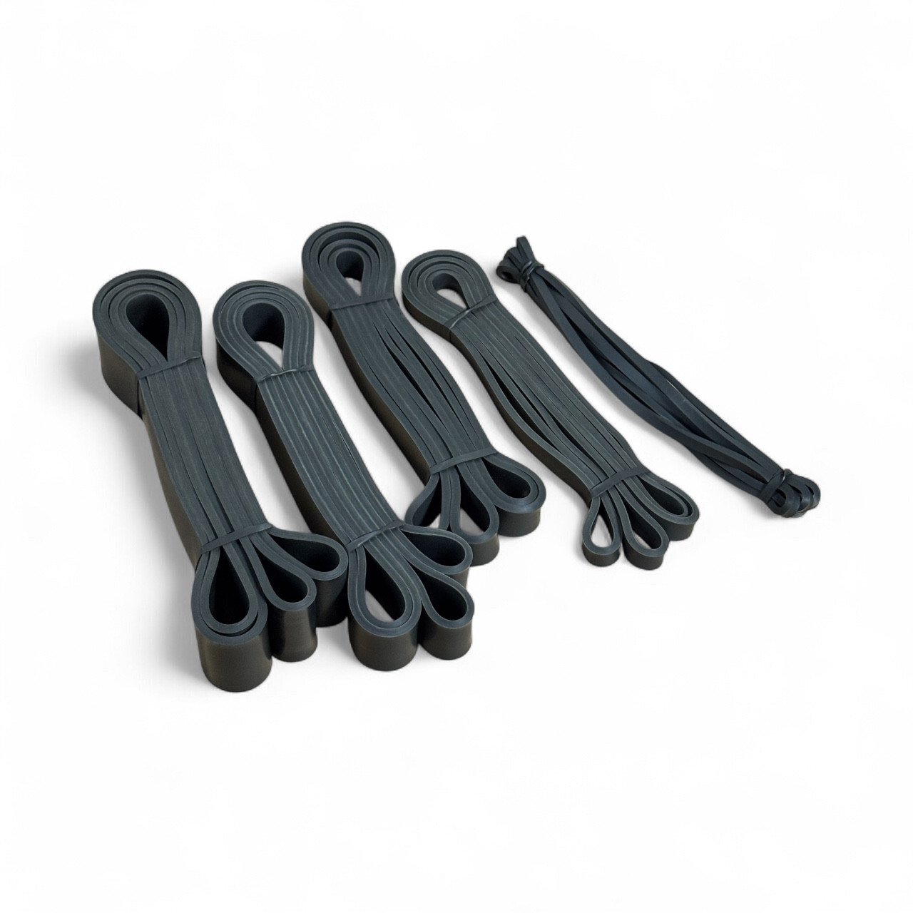 Набір еспандерів петель для спорту та фітнесу AllBlack 4–56 кг (5 шт) + мішок, фото 1